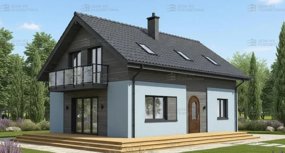 Проект Двухэтажный дом 9 на 13, 145 м2