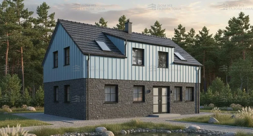 Проект Двухэтажный дом 13 на 10, 144 м2