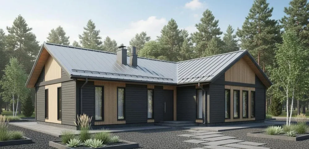 Проект Одноэтажный дом 15 на 23, 206 м2