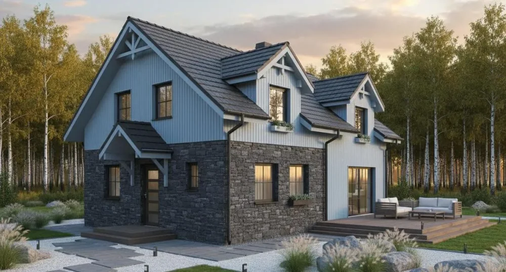 Проект Двухэтажный дом 13 на 15, 207 м2