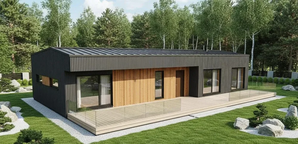 Проект Одноэтажный дом 16 на 23, 213 м2