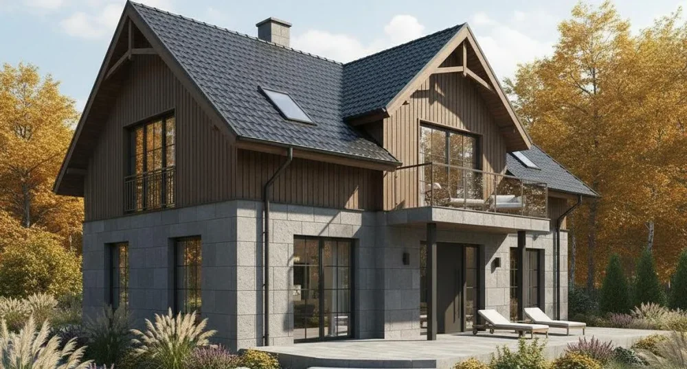 Проект Двухэтажный дом 9 на 10, 111 м2