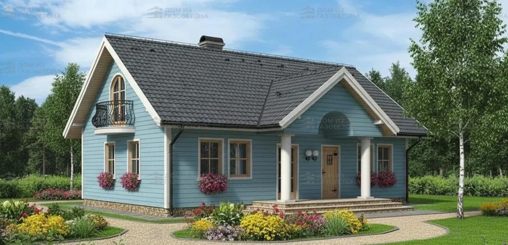 Проект Двухэтажный дом 13 на 13, 243 м2