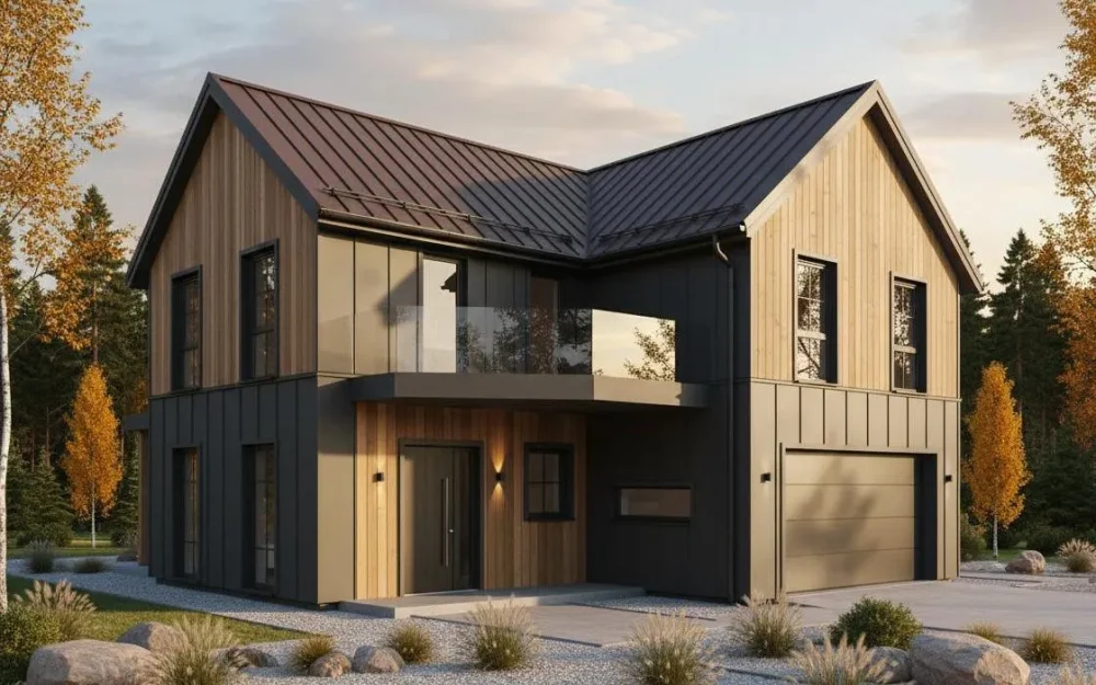 Проект Двухэтажный дом 10 на 8, 188 м2