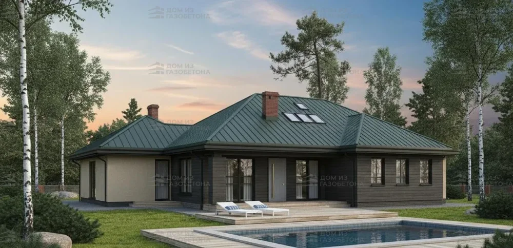 Проект Двухэтажный дом 20 на 23, 285 м2