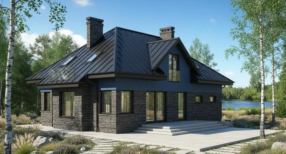 Проект Двухэтажный дом 15 на 9, 157 м2