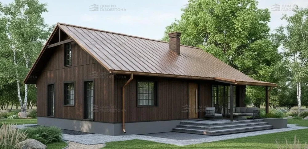 Проект Одноэтажный дом 12 на 10, 105 м2