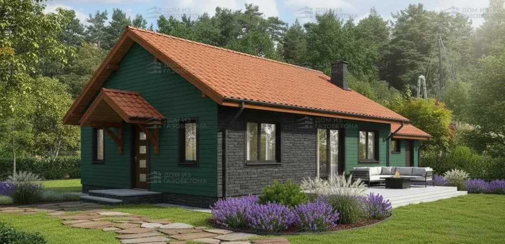 Проект Одноэтажный дом 16 на 10, 120 м2