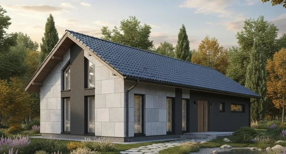 Проект Одноэтажный дом 11 на 11, 69 м2