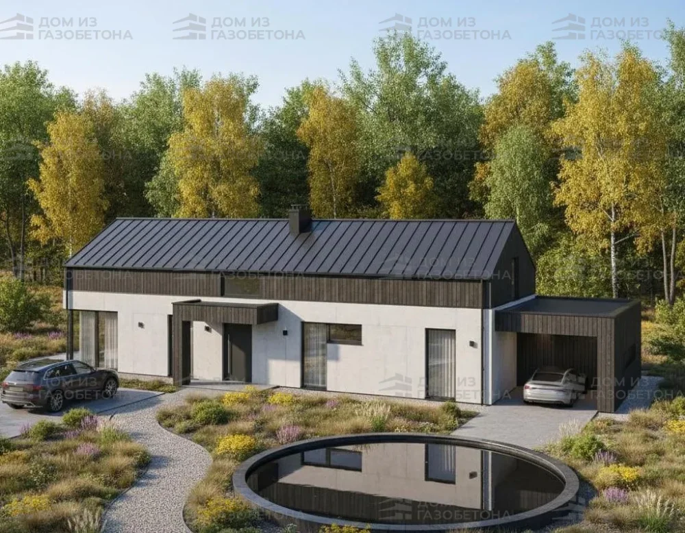 Проект Двухэтажный дом 14 на 10, 184 м2