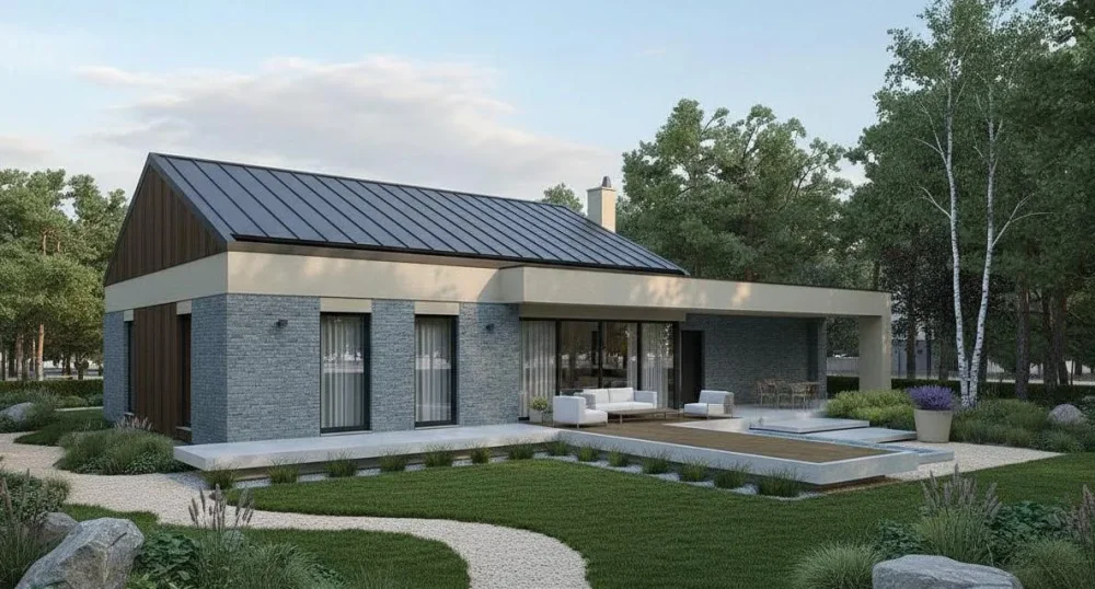 Проект Одноэтажный дом 21 на 13, 181 м2